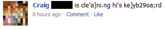 funny facebook status 8 10 Most Funny Facebook Status Updates