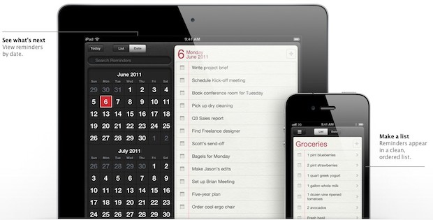 reminders Top 10 New Features In Apple iOS 5