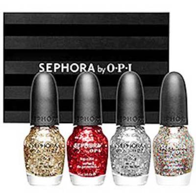 2. Glitter and Sparkle Four Piece Full Size Nail Color Set 10 Stylish Gifts For Women Under $100