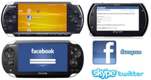 7. Social Networking App Support 10 Differences Between PSP 3000, PSP Go & PS Vita
